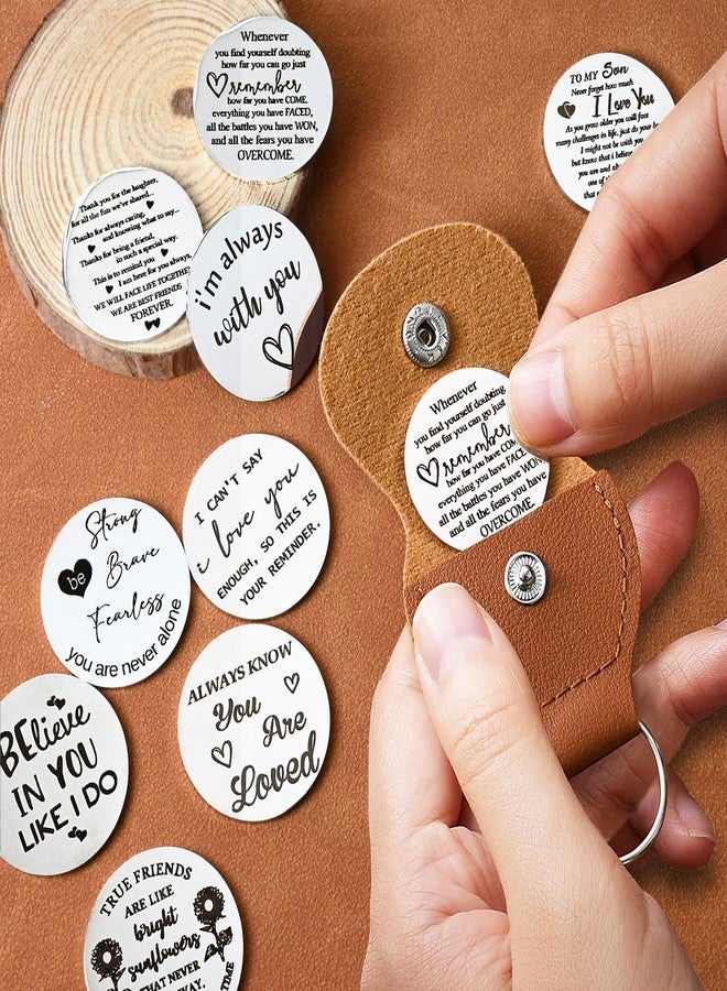 OUMILAN Pocket Hug Token Gifts for Men Boyfriend Girlfriend Inspirational Gift for Son Daughter Brother with Leather Keychain - Image 5